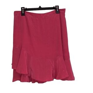 Privacy Please pink ruffle mini skirt size medium